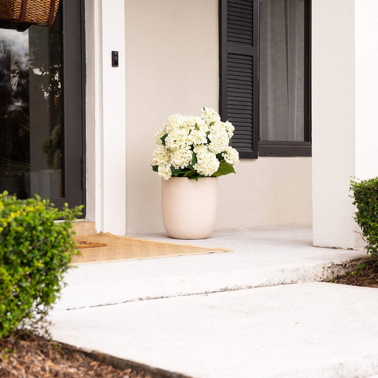 Artificial Hydrangea in Planter