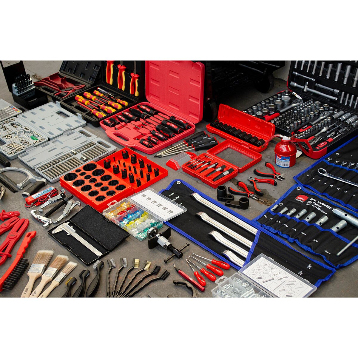Cut out image of tool chest with included tools