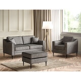 Aspen Velvet Large 2 Seater Sofa, Grey