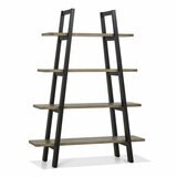 Bentley Designs Camden Weathered Oak & Peppercorn Open Display Unit