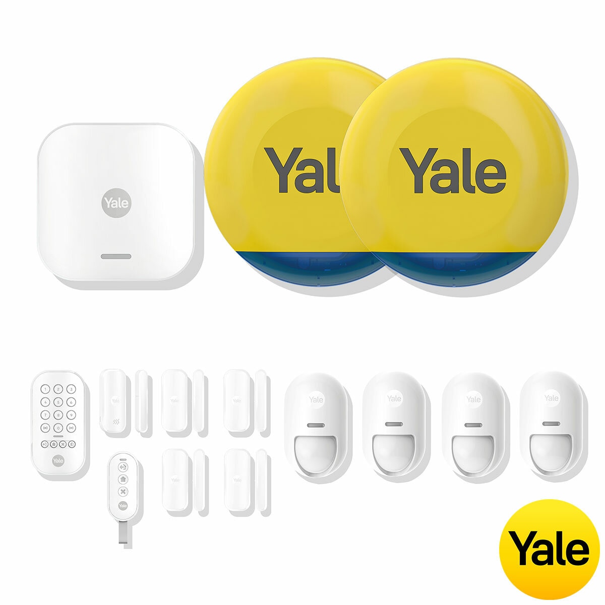 Yale 14 Piece Alarm Kit, AL-pK1-1A-UK-C