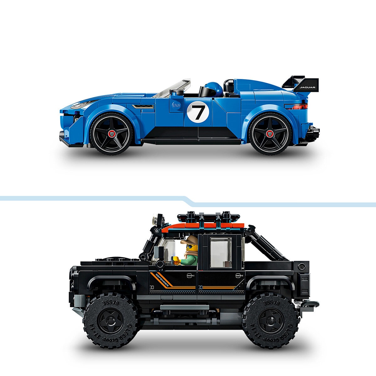 LEGO Speed Champions Jaguar Project 7 & Land Rover Defender - Model 77264 (10+ Years) LEGO Speed Champions Jaguar Project 7 & Land Rover Defender - Model 77264 (10+ Years)