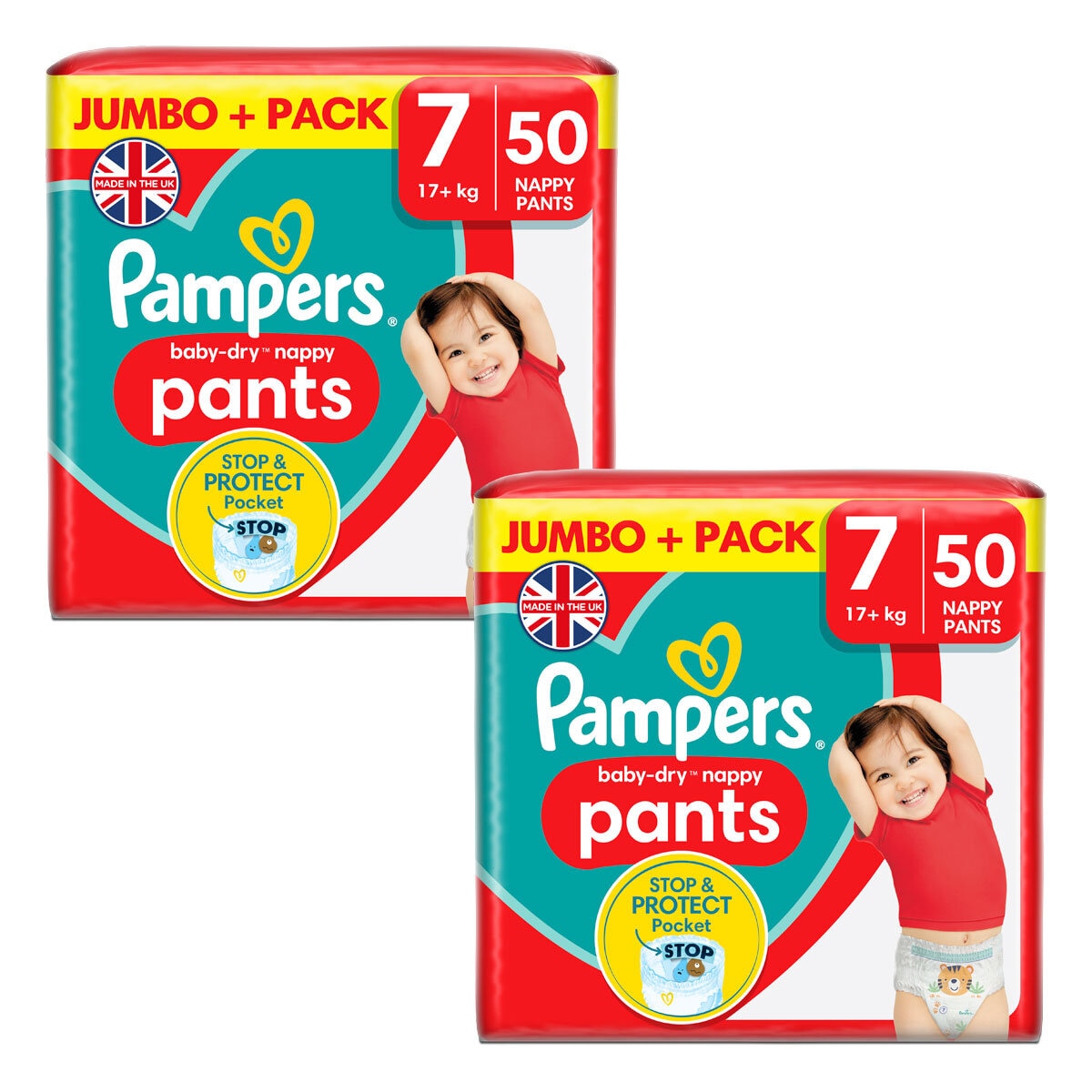 Pampers Baby Dry Pants Size 7, 50 x 2 Pack