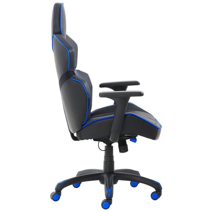 True Innovations DPS™ 3D Insight Lumbar Gaming Chair, Blue Trim Costco UK