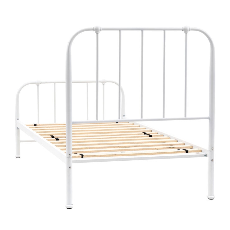 Gallery Loughton Cream Metal Bed Frame, Single