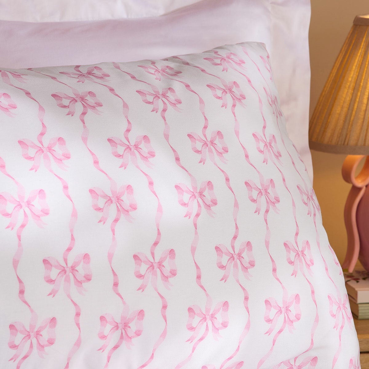 Cath Kidston Pink Ribbons And Bows Reversible Cotton Duvet Cover Set In 4 Sizes Cath Kidston Pink Ribbons And Bows Reversible Cotton Duvet Cover Set In 4 Sizes