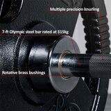 Marcy Made in Britain Eco 60kg Olympic Weight Set with 7ft Barbell