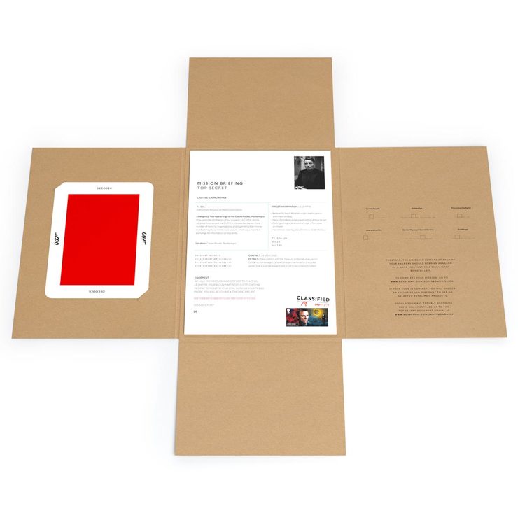 James Bond Secret Dossier open James Bond Secret Dossier open