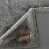 FRYE Luxe Faux Fur Throw in Grey, 152 x 177 cm