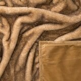 Mon Chateau Faux Fur Throw in Taupe, 152 x 177 cm