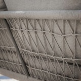 Maze Monaco 3 Piece Deep Seating Corner Patio Set in Cool Linen