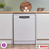 Bosch SMS6ZCW10G Series 6 Freestanding 14 Place Setting Dishwasher, B Rated in White