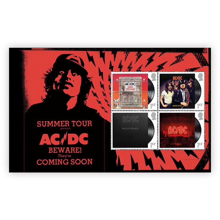 AD/DC Limited Edition Prestige Stamp Book from Royal Mail