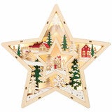 Light Up Wooden Holiday Icons-Set Of 2