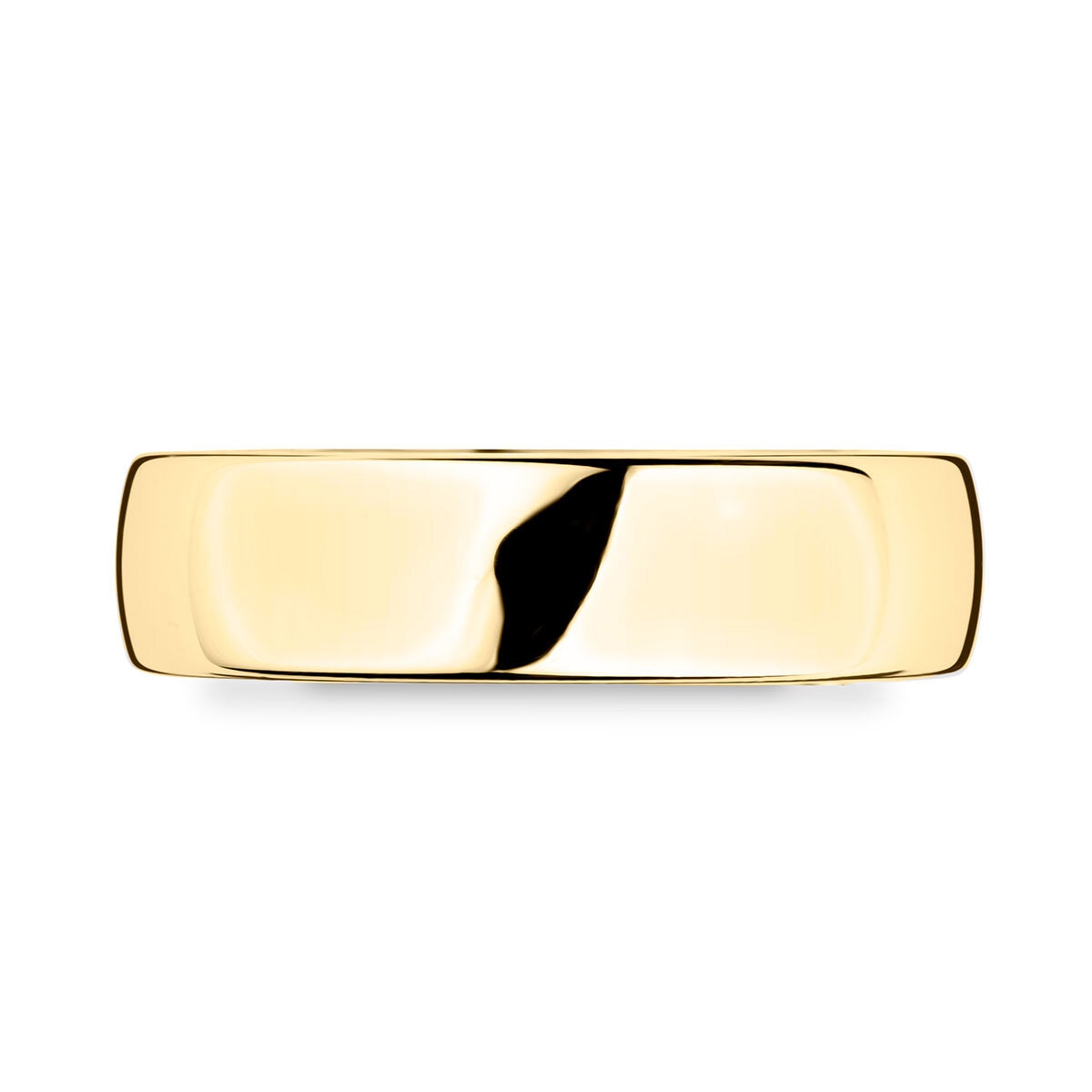 6.0mm Basic Court Wedding band. 18ct Yellow Gold