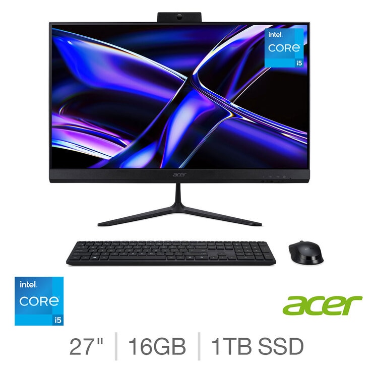 Acer C27-B, Intel Core i5, 16GB RAM, 1TB SSD, 27 Inch All in One Desktop PC, DQ.BR7EK.003