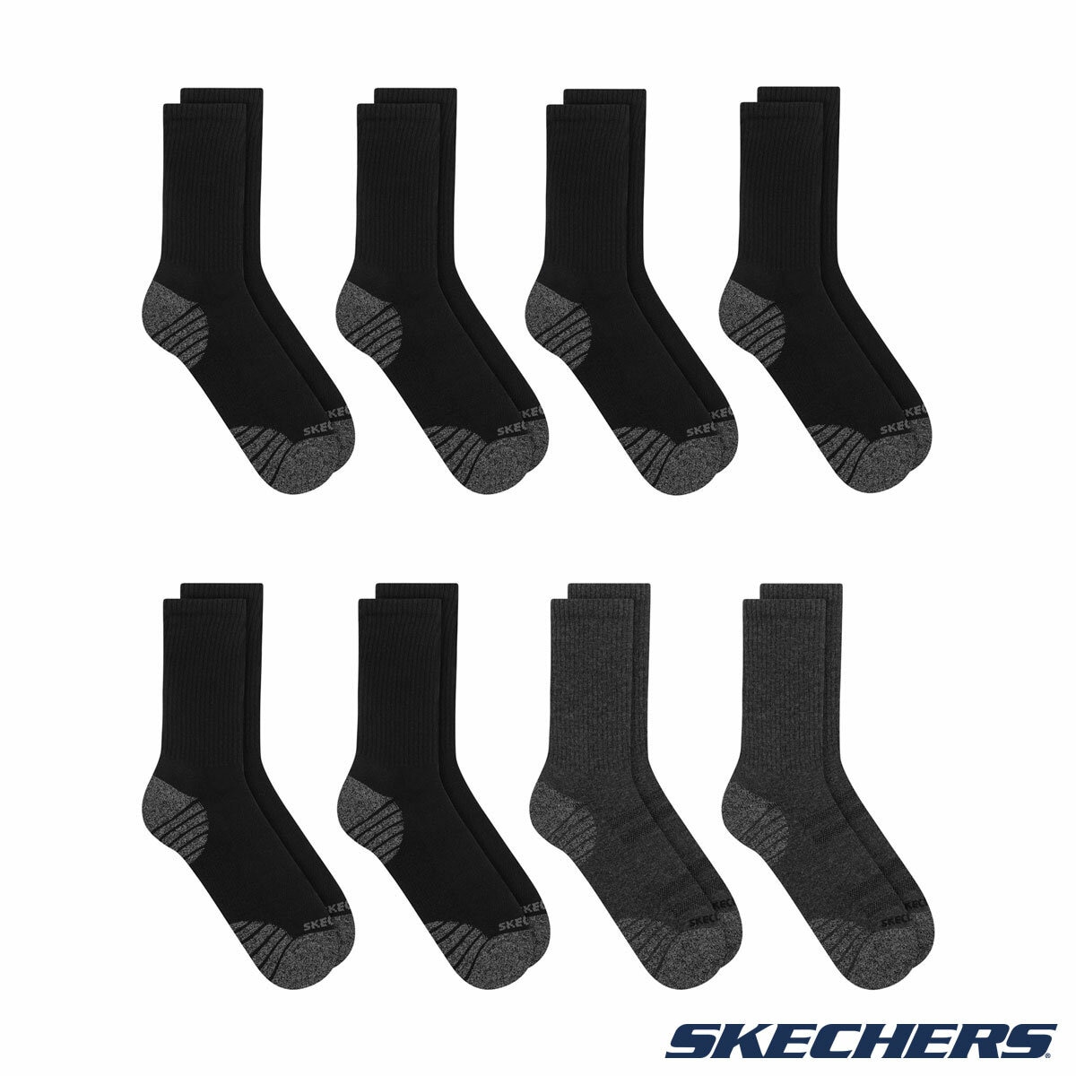 Skechers Men's Crew Sock 8 Pack