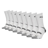 Puma Men's Crew Socks, 8 Pack in 2 Colours and 2 Sizes