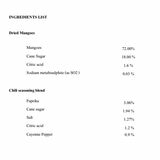 Ingredients list Ingredients list