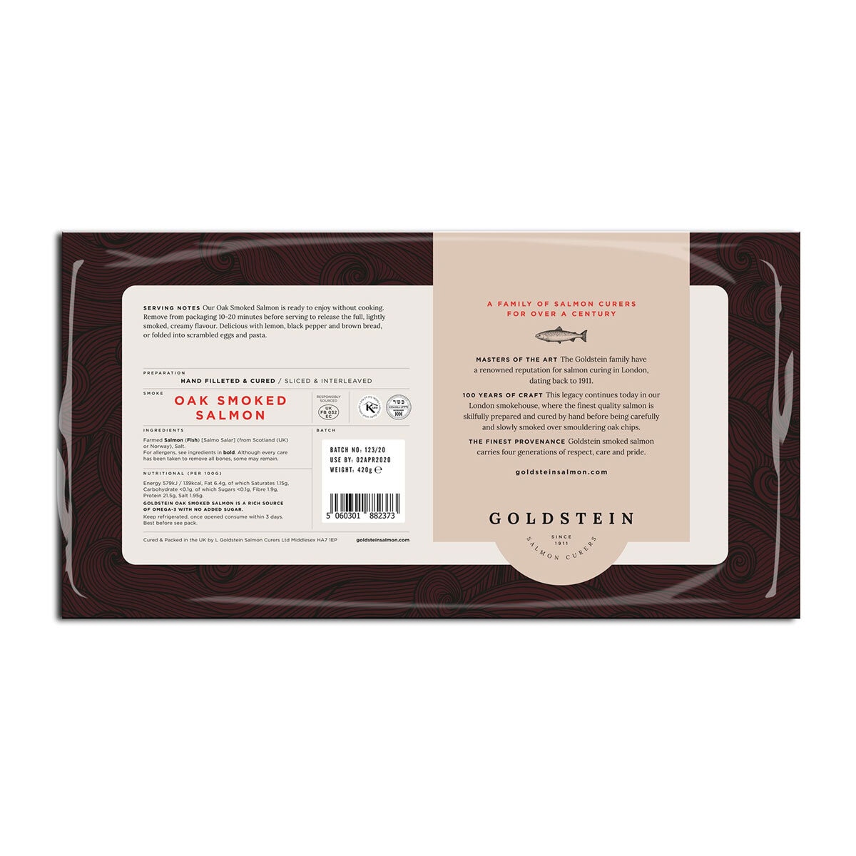 Goldstein Smoked Salmon, 420g