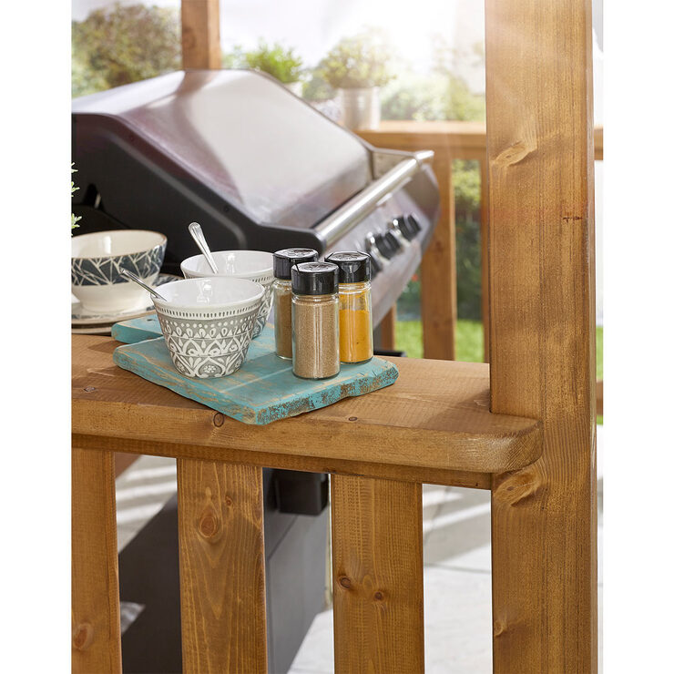 Anchor Fast Pine Wood BBQ Grilling Pavilion Costco UK