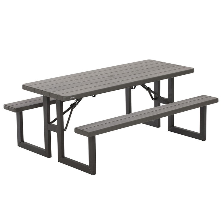 Lifetime 6ft (1.82m) Rough Cut Picnic Table Costco UK