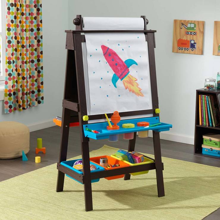 KidKraft Storage Art Easel in Espresso (3+ Years) Costco UK