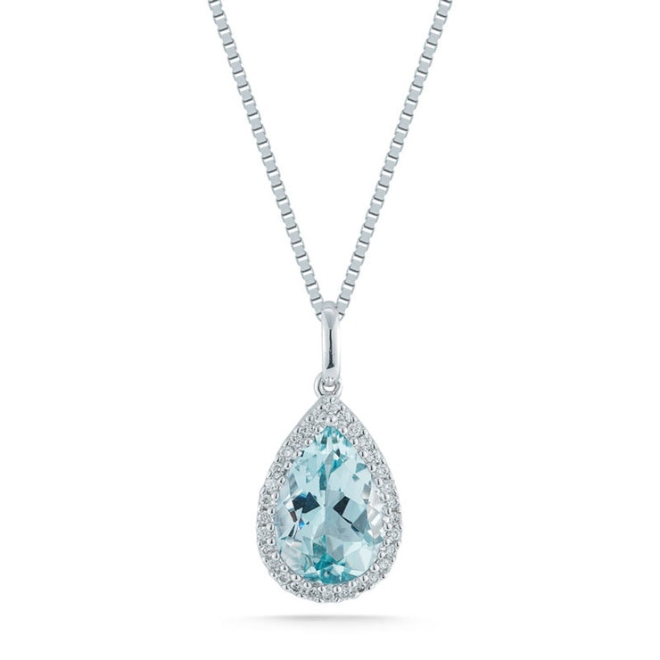 aquamarine necklace canada