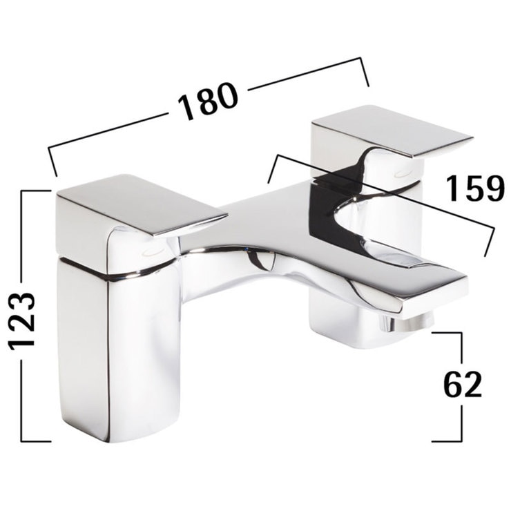 Tavistock Siren Deck Mounted Bath Taps Model TSN32 Costco UK