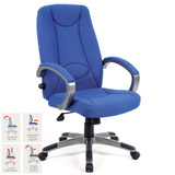 Lucca High Back Managers Chair in Blue
