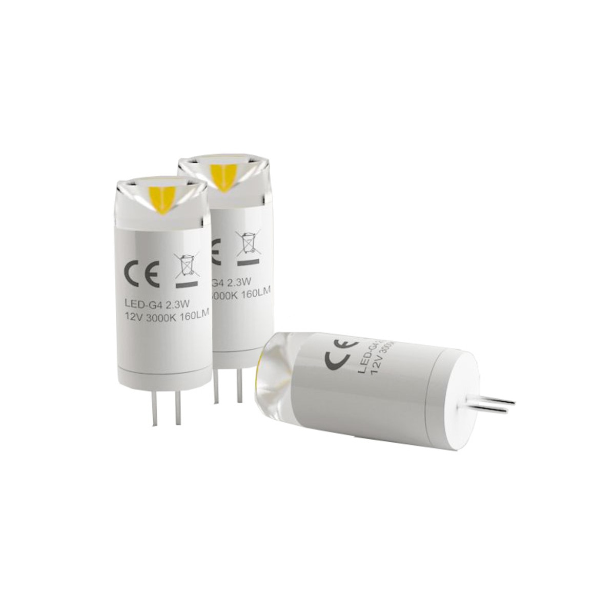 Conglom Luminus LED G3 3000K Non Dimmable Bulbs (3 Pack) 2.0W