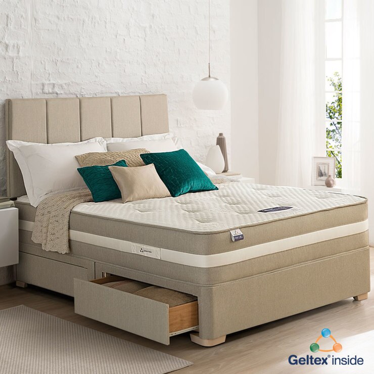 Silentnight Geltex 1000 Divan Bed Set Super King Costco UK