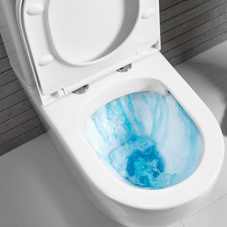 Tavistock Orbit Rimless Back To Wall Toilet with Soft Close Seat Model WCBW250S Costco UK