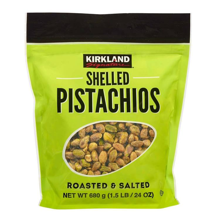 Kirkland Signature Roasted and Salted Shelled Pistachios, 680g Costco UK