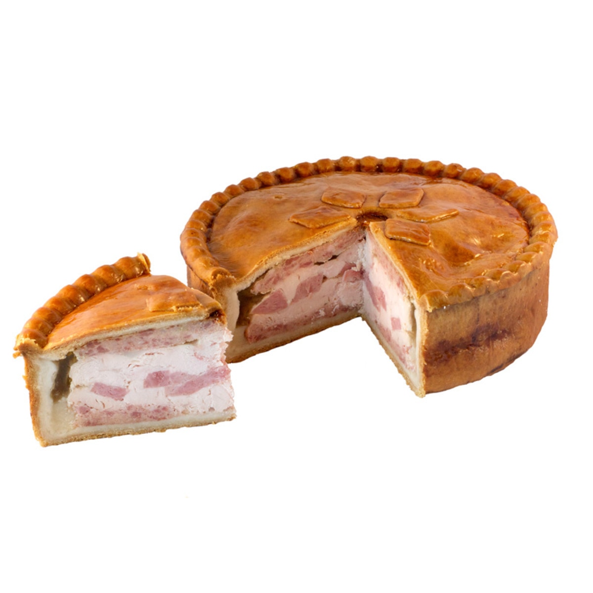 Topping's Pies Large Chicken & Ham Awarding Winning Pork Pie, 2.2kg