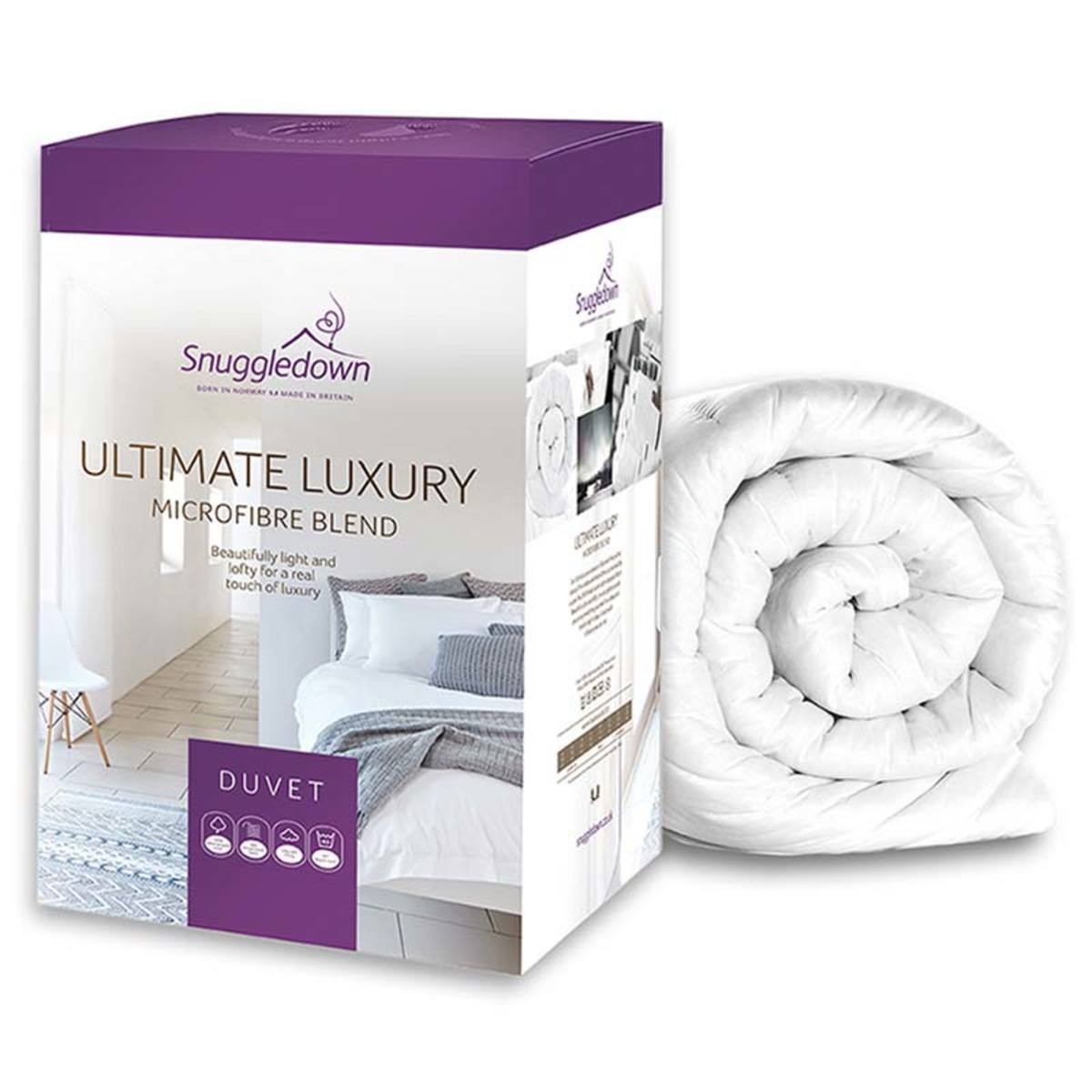 Snuggledown Ultimate Luxury Microfibre 10.5 Tog Duvet, Single