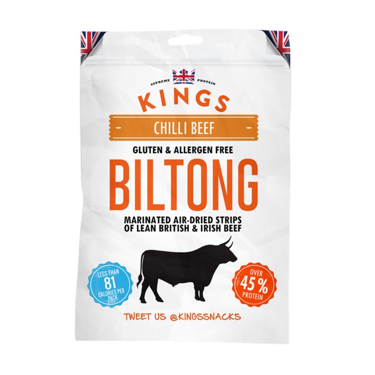 Kings Beef Biltong Chilli Beef Flavour, 16 x 30g Costco UK
