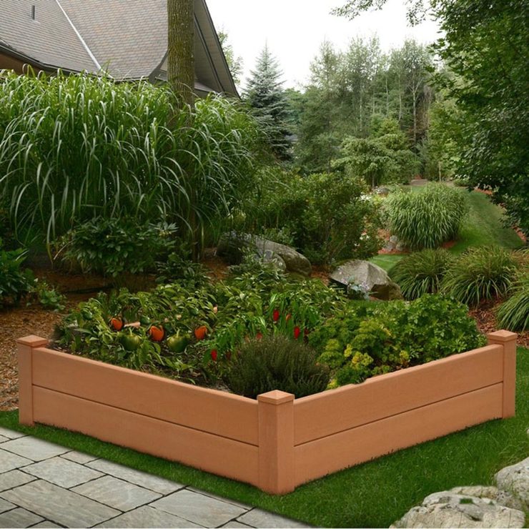 Vita 120 x 120 cm Composite Garden Bed with GroGrid Costco UK