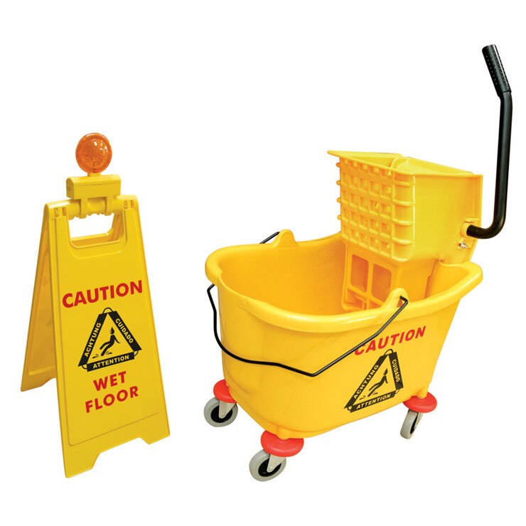 Bucket, Wringer and Caution Sign Set Costco UK