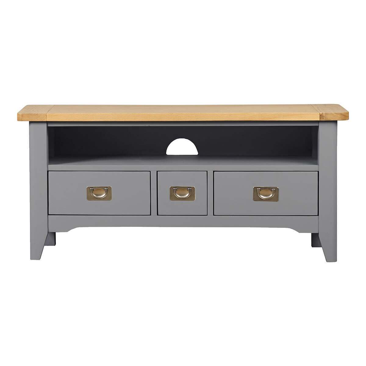 Bordeaux Painted Taupe TV Stand For TVs Up To 49" Costco UK