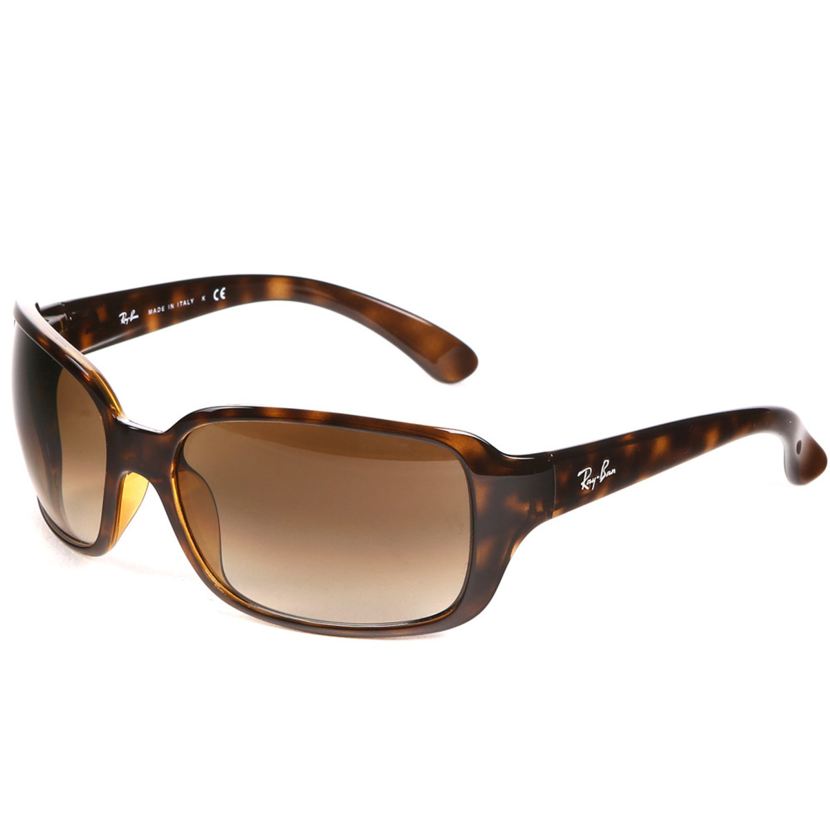 Ray-Ban Tortoise Shell Sunglasses with Brown Lenses, RB40...