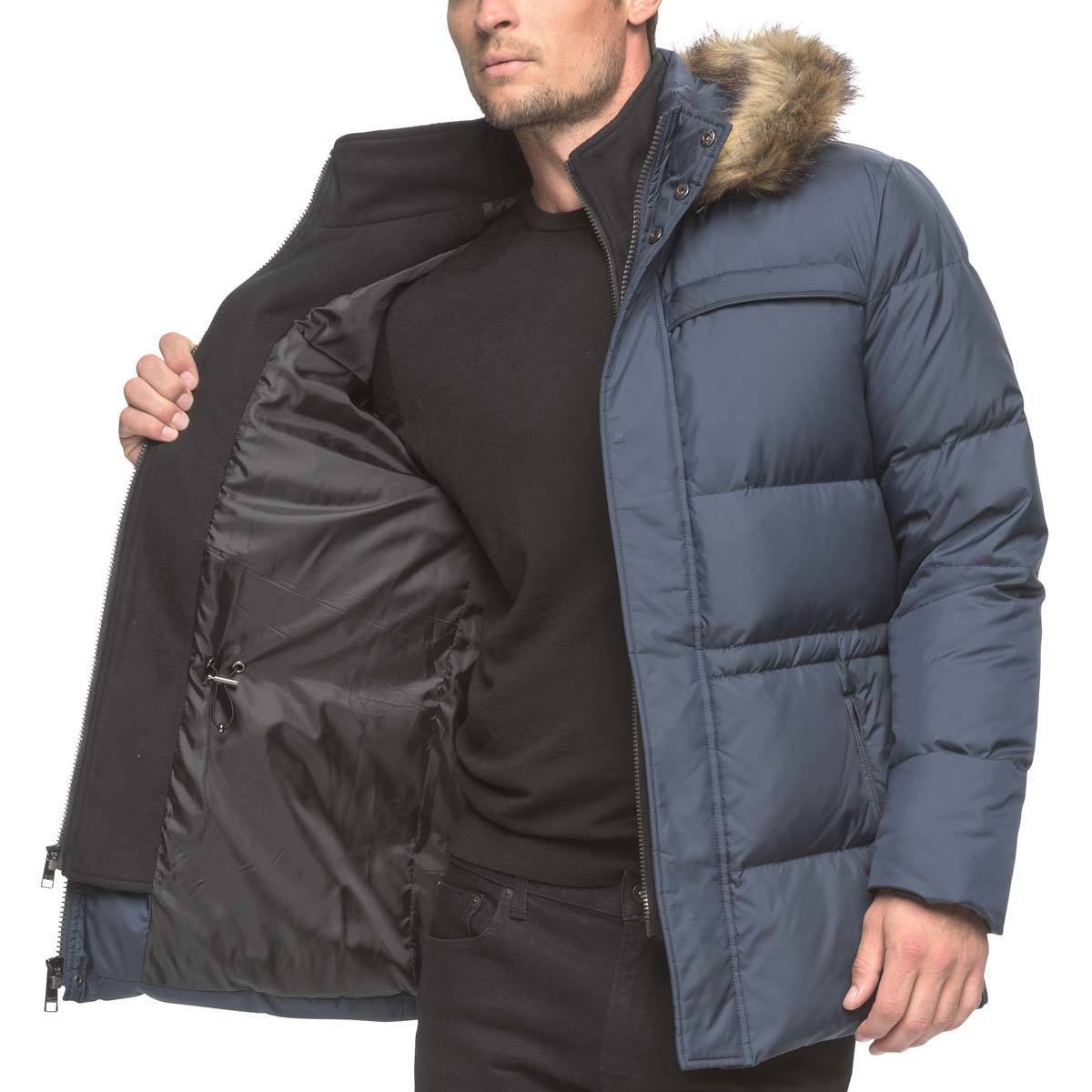 Marc New York Mens Quilted Jacket in Ink Blue - Small | Costco UK