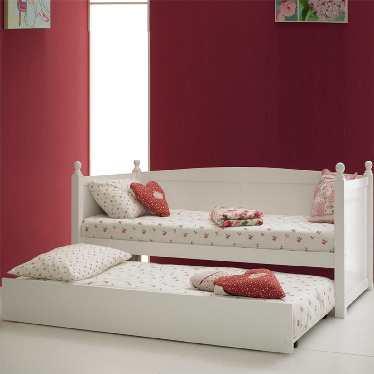 Maya Trundle Guest Bed in White Costco UK