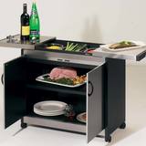 Hostess Heated Trolley with Brushed Steel Finish, HL6232BS