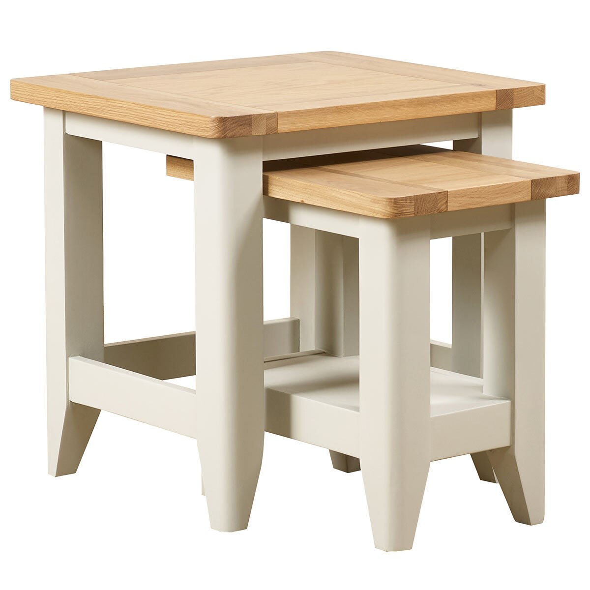Bordeaux Painted Ivory Nest of 2 Tables Costco UK