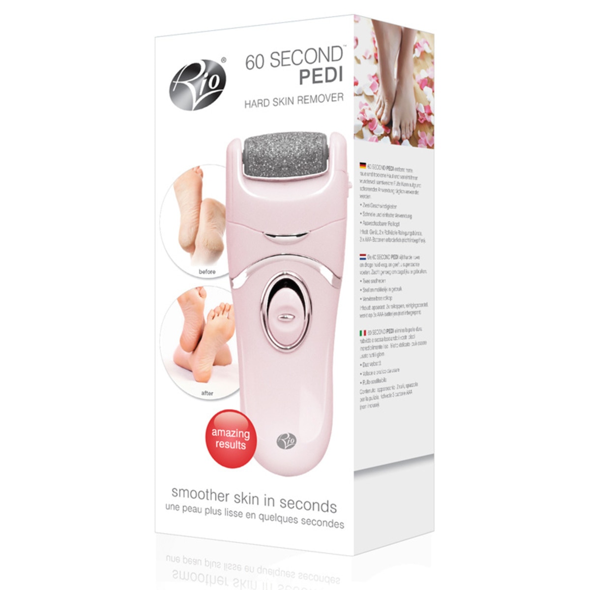 Rio 60 Second Pedi, Hard Skin Remover and Foot File