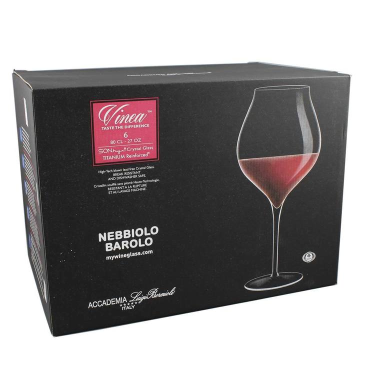Luigi Bormioli Vinea Crystal Glass 800ml Wine Goblets, 6 Pack Costco UK
