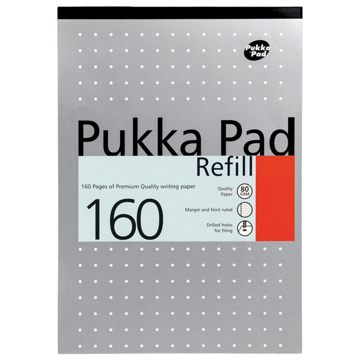 Pukka Pads A4 Headbound Refill Pad 80gsm 160 Pages - Pack of 12 Pads