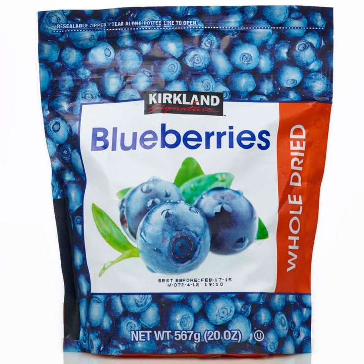Kirkland Signature Whole Dried Blueberries, 567g Costco UK
