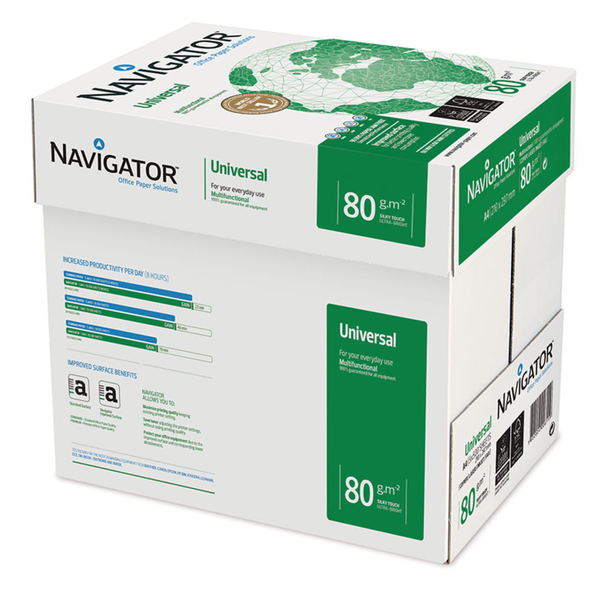 Navigator Universal A4 80gsm White Box of Paper - 2500 sheets